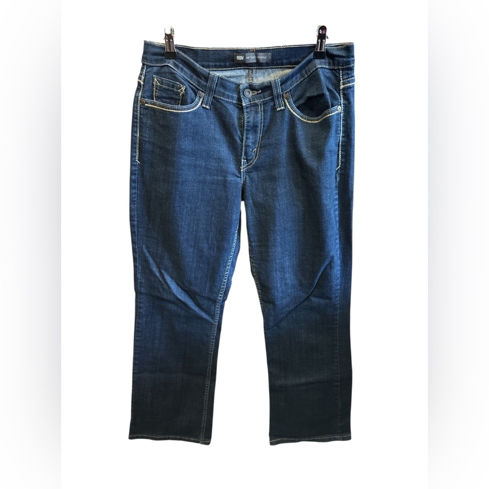 Levi’s 529 Curvy Bootcut Stylish Blue Denim Stitched Jeans Casual Women’s 10